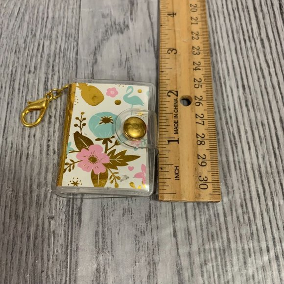 Recollection Mini Notebook Planner Charm Floral Charm Keyring - Picture 7 of 7